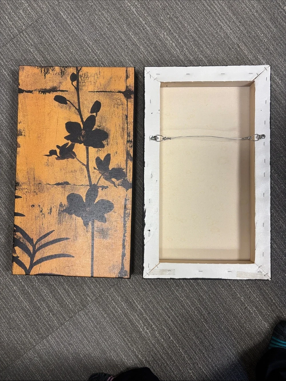 Wall hangings Set of 2 Asian natural floral